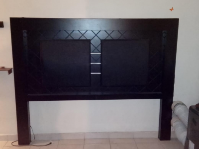 Recamara completa para queen size  color Chololate