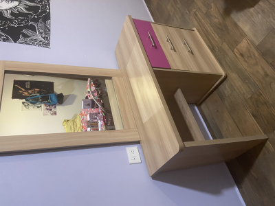 tocador rosa para niñas