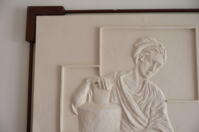 Cuadro en relieve con marco de herrería