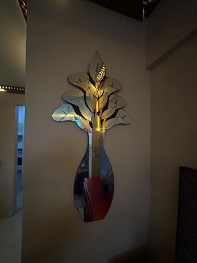 Espejo de Flores - Adorno de pared 2 PIEZAS