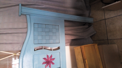 Linda Cabecera Matrimonial Azul💖