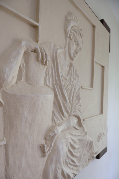 Cuadro en relieve con marco de herrería