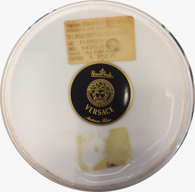Florero Versace rosenthal Medusa Blue