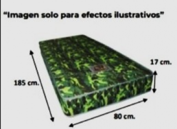 COLCHON INDIVIDUAL MILITAR PIXELADO