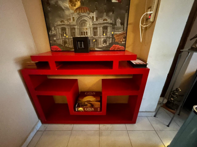 Juego  color Rojo para colocar adornos y entretenimiento para salda o comedor