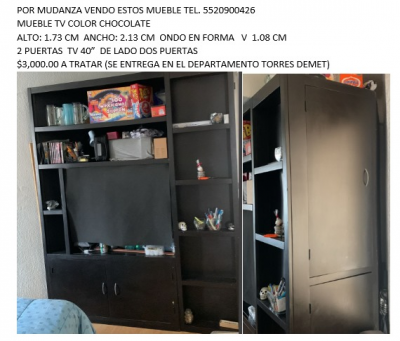 Mueble TV con alacena