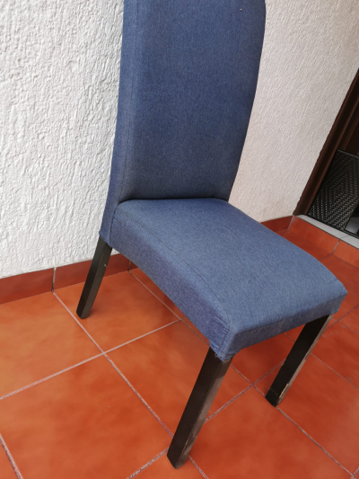 Set de 6 sillas de tela