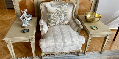 Sala clásica de 3 sillones 