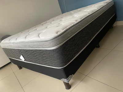 box matrimonial y colchon ortopedico