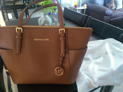 Bolsa piel marca  Mk original