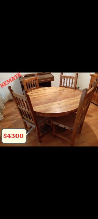 COMEDOR DE 4 SILLAS 