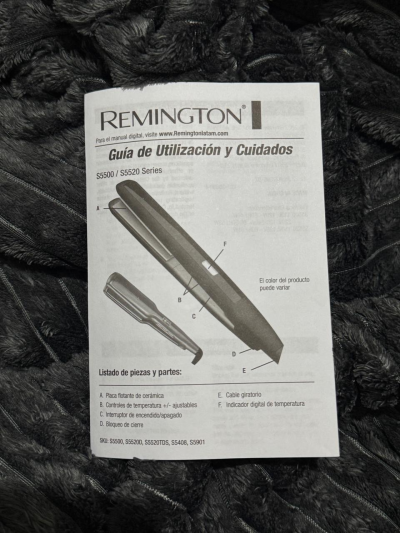 Plancha de cabello Remington