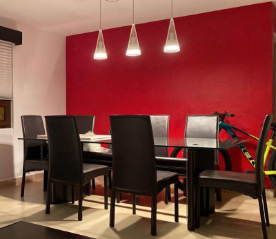 COMEDOR RECTANGULAR CON 6 SILLAS 