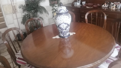 Comedor con 8 sillas y vitrina