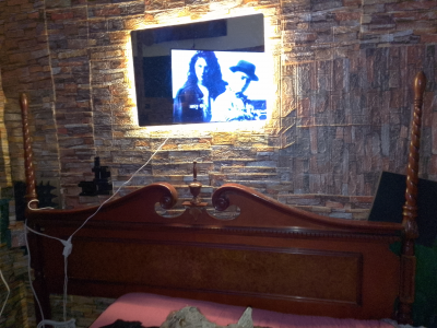 Cabecera clásica de caoba 