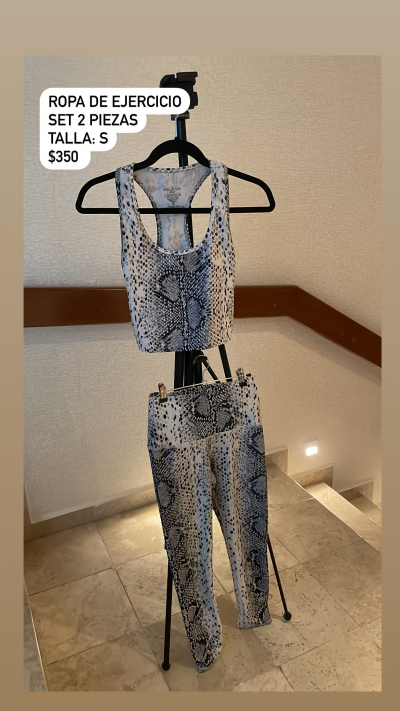 Traje de 2 piezas para ejercicio, mujer 