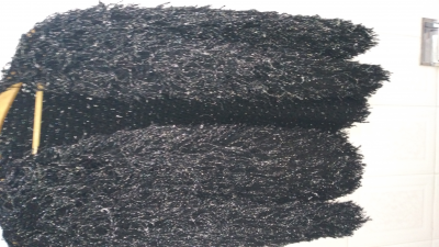 Saco de fiesta negro y plata