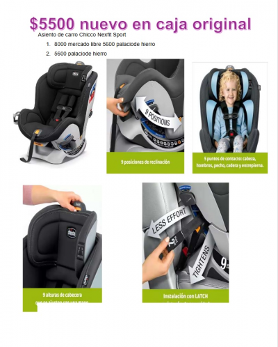 Asiento de Carro marca Chicco