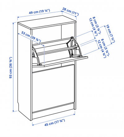 Mueble zapatero IKEA