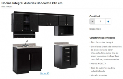 Cocina Integral con estufa