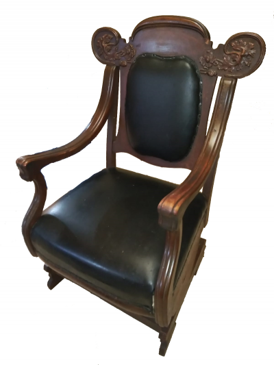 Silla mecedora antigua del porfiriato