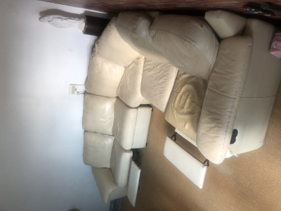 Sala piel auténtica 3 piezas 