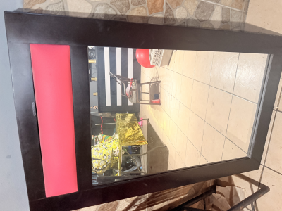 Respaldo de cama individual con espejo