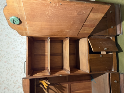 Ropero y lunq antiguos madera muy fina