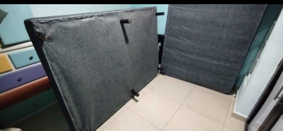 Colchón y cama matrimonial Restonic