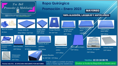 CONFECCION ROPA HOSPITALARIA Y QUIRURGICA