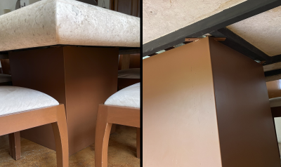 Comedor para 8 personas base de marmol