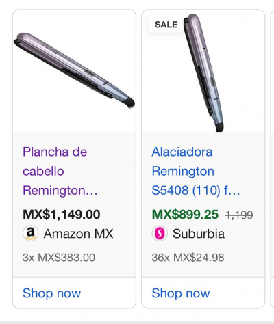 Plancha de cabello Remington