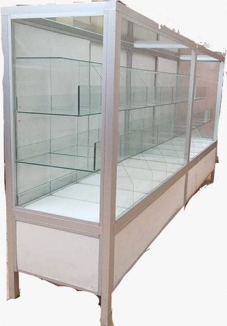 Vitrina de alumunio y vidrio 