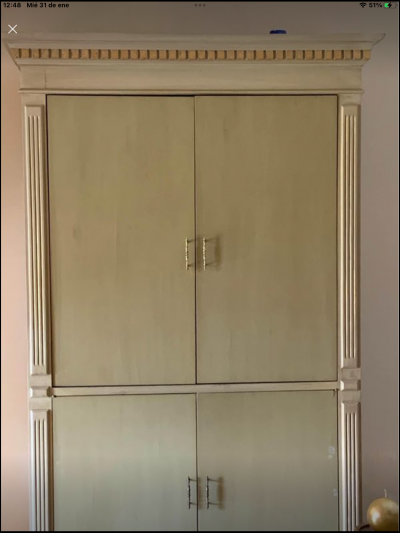 Mueble para copas de caoba