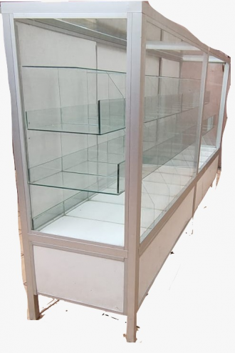 Vitrina de alumunio y vidrio 