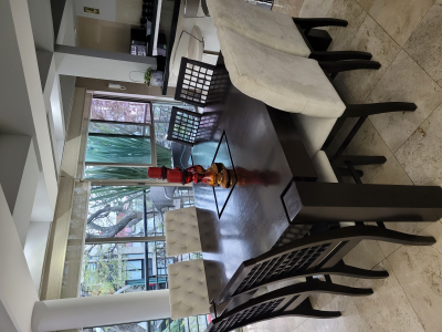 Comedor con 8 sillas y dos trincheros