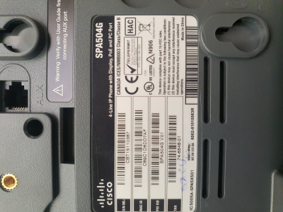 Teléfonos IP Cisco usados sin cargador