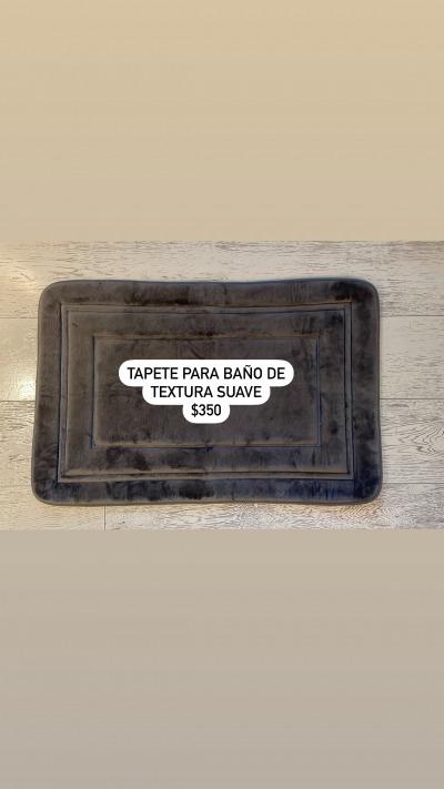 Tapete para baño gris 