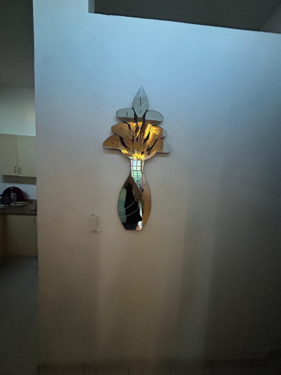 Espejo de Flores - Adorno de pared 2 PIEZAS