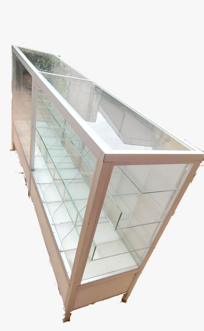 Vitrina de alumunio y vidrio 
