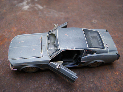 Coche Ford Mustang GT 1967, 1:24, Clásico coleccionable