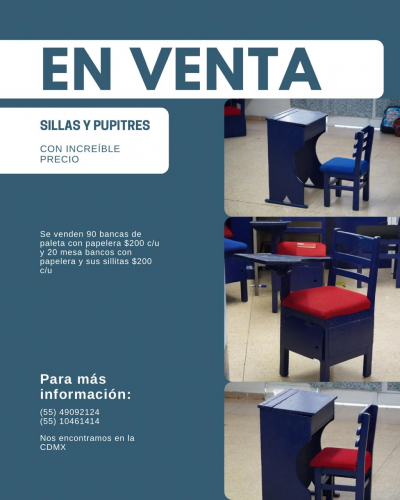 BANCAS ESCOLARES DE MADERA